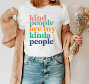 Kind People Are My Kinda People Custom Mental Health Teacher T-Shirts