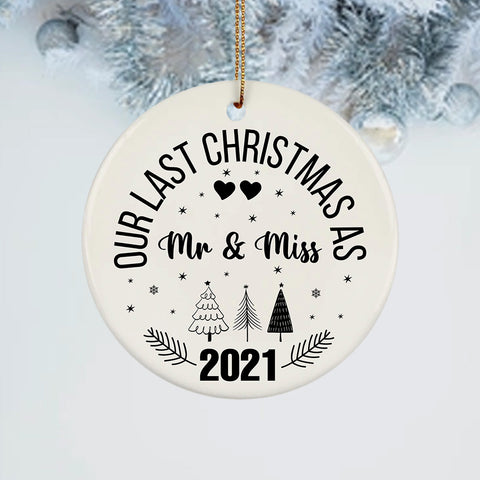 Our Last Christmas Family Holiday Religious Bible Verse Ornaments