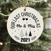 Our Last Christmas Family Holiday Religious Bible Verse Ornaments
