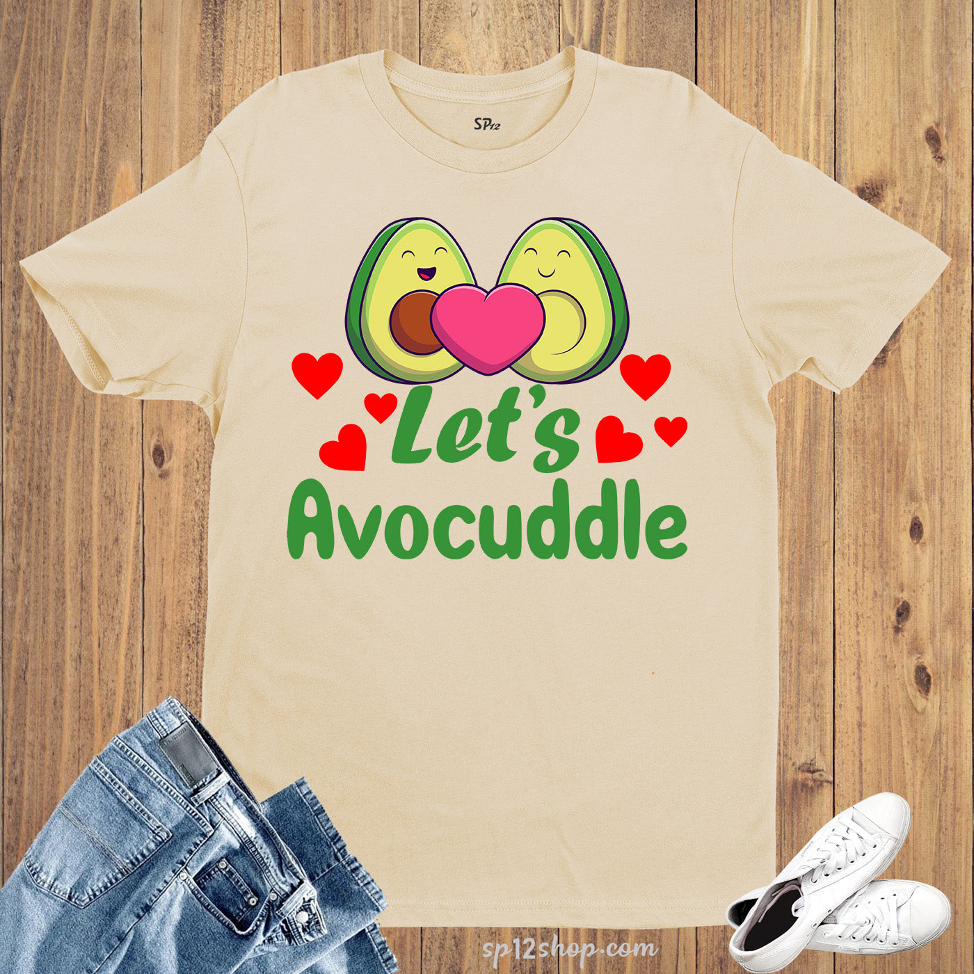 Let's Avocuddle Valentine T Shirts for Couples