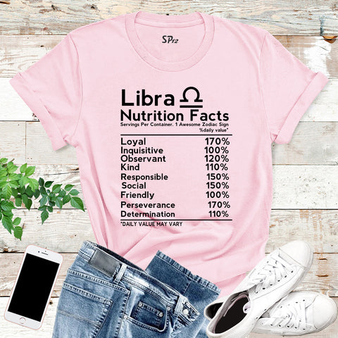 Libra Nutrition Facts T Shirt