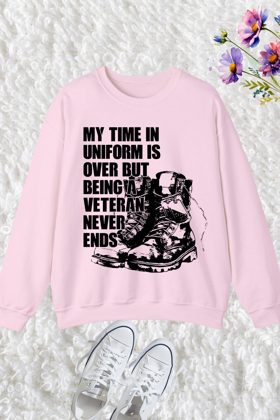 Veteran Tee Sweatshirt Retired Army Sweatshirt