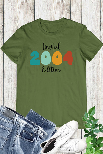 Limited 2004 Edition Trendy Boho 20th Birthday Shirts