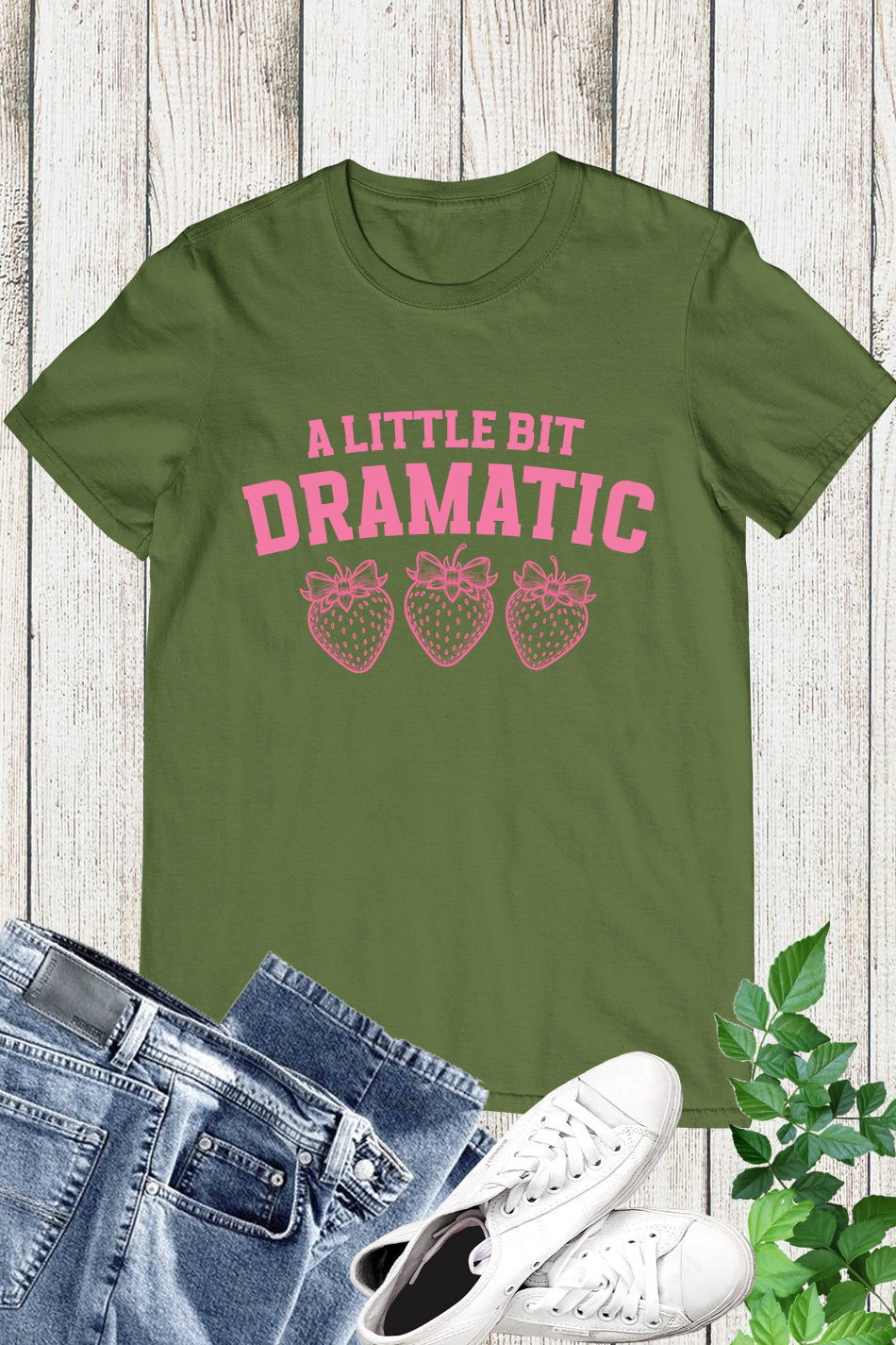 A Little Bit Dramatic Coquette Strawberry shirt