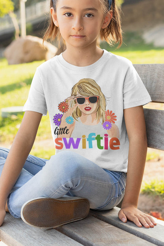 Little Swiftie T Shirt Taylor Swift Eras Tour Concert Kids Birthday tee Shirt