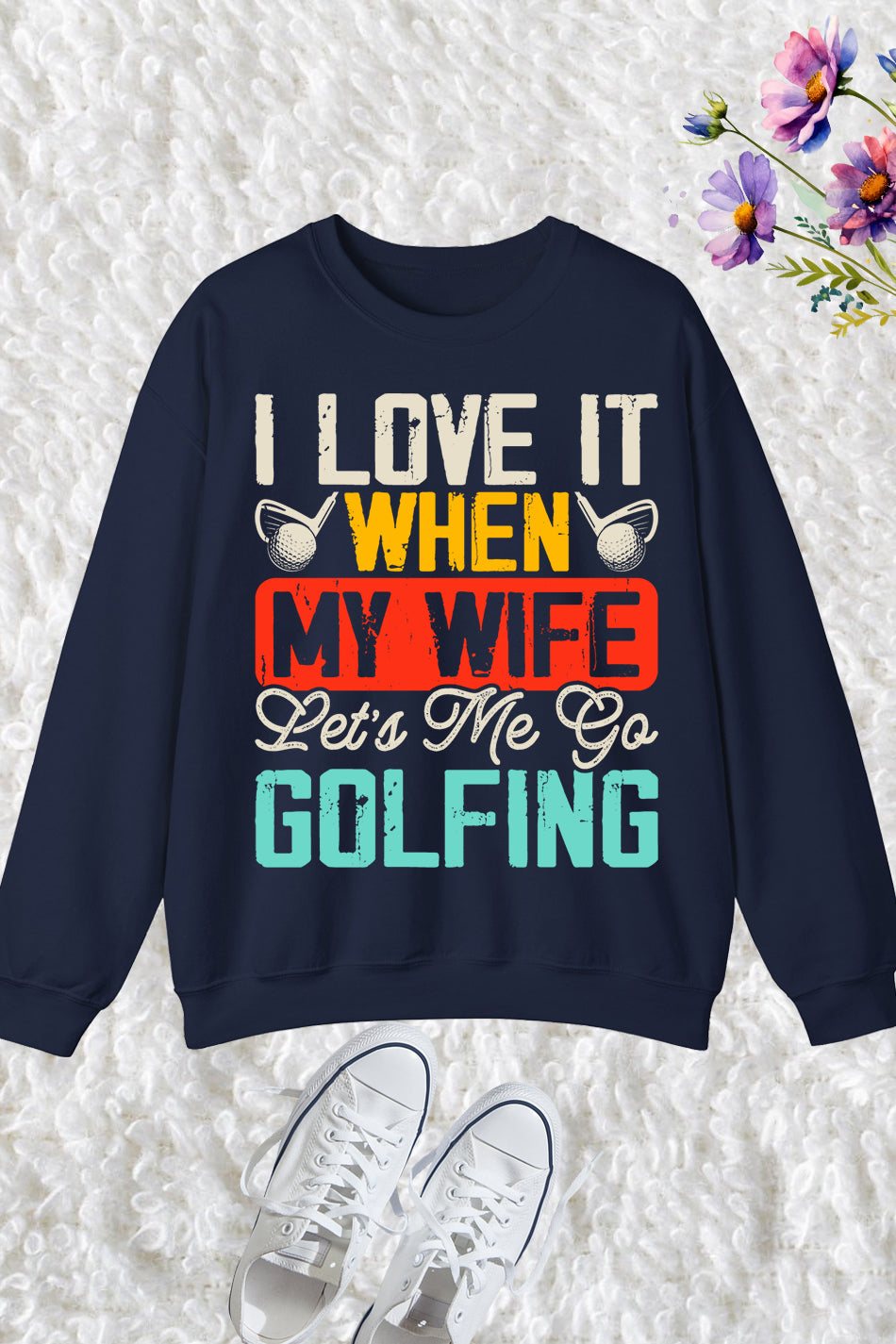 Golf Player Golfing Sweatshirt