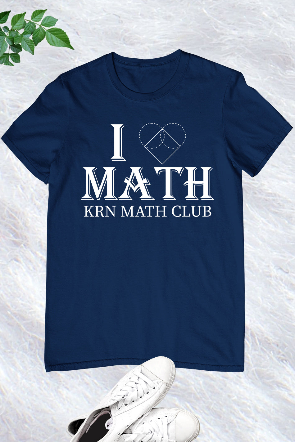 Personalized I Love Math Club Name T Shirt