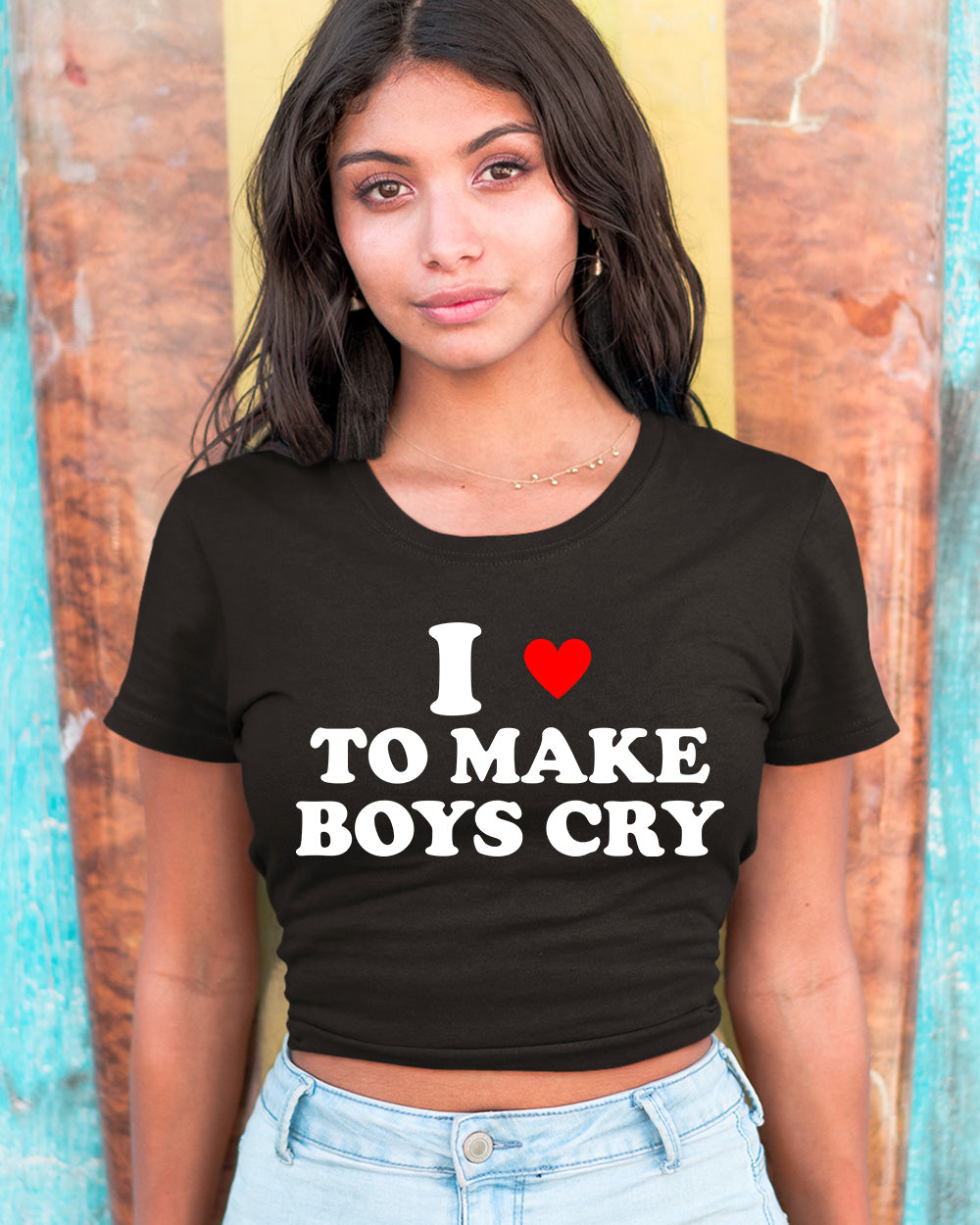 I Love to Makes Boys Cry Baby Top