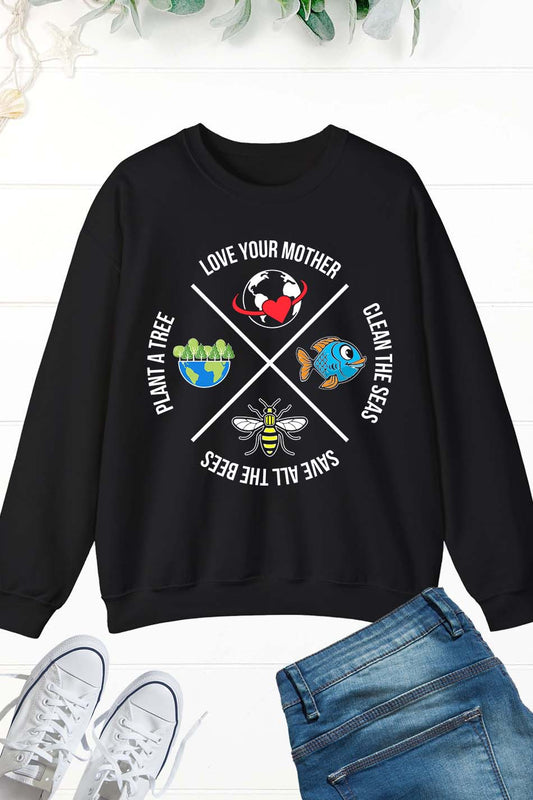 Environmental Earth Day Tee Sweatshirt