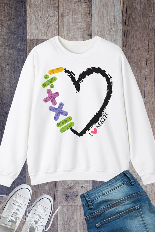 I Love Math Teacher Sweatshirt