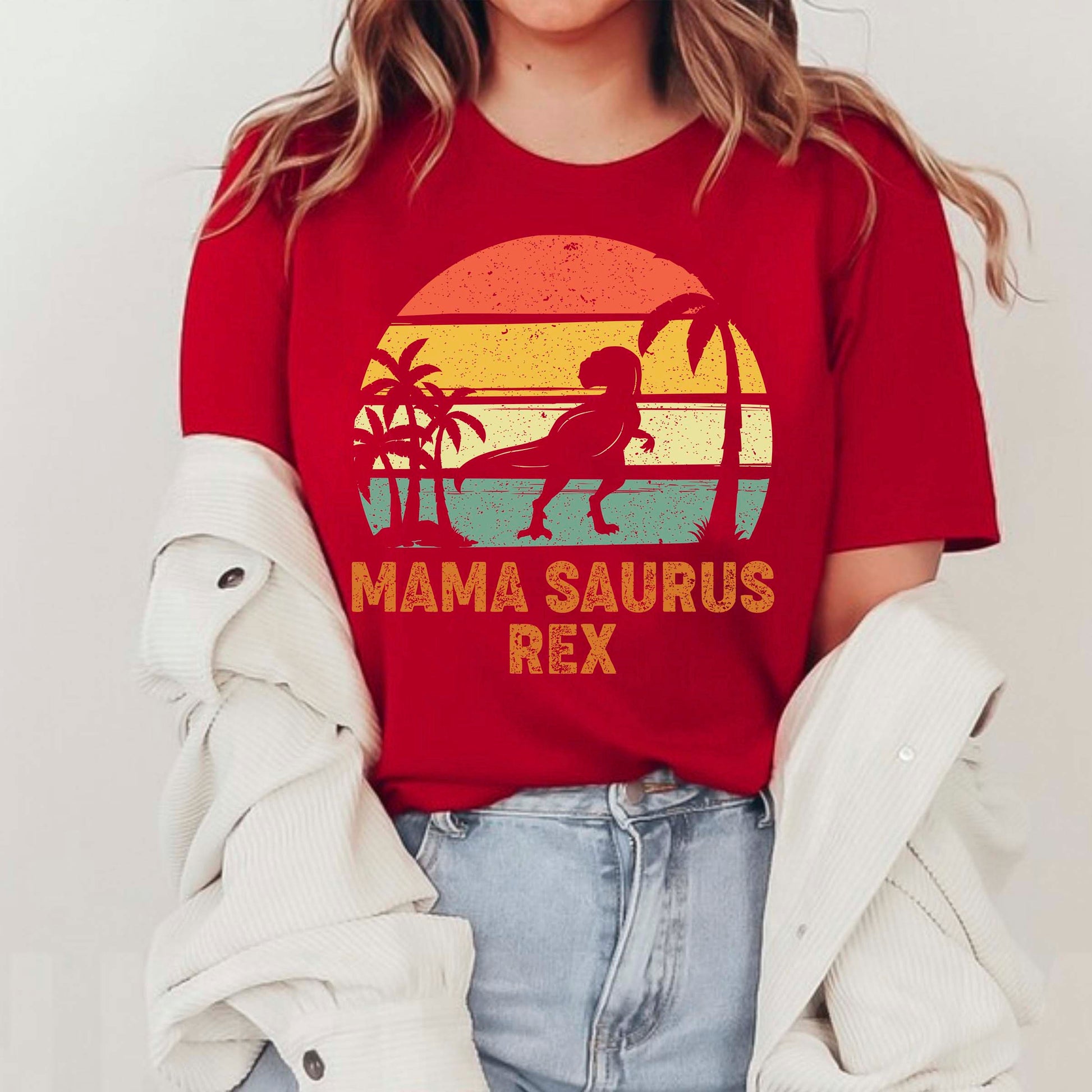 Mama Saurus Dinosaur Shirt