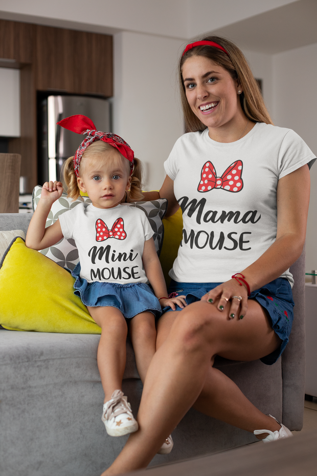 Mama Mouse And Mini Mouse Matching T Shirt