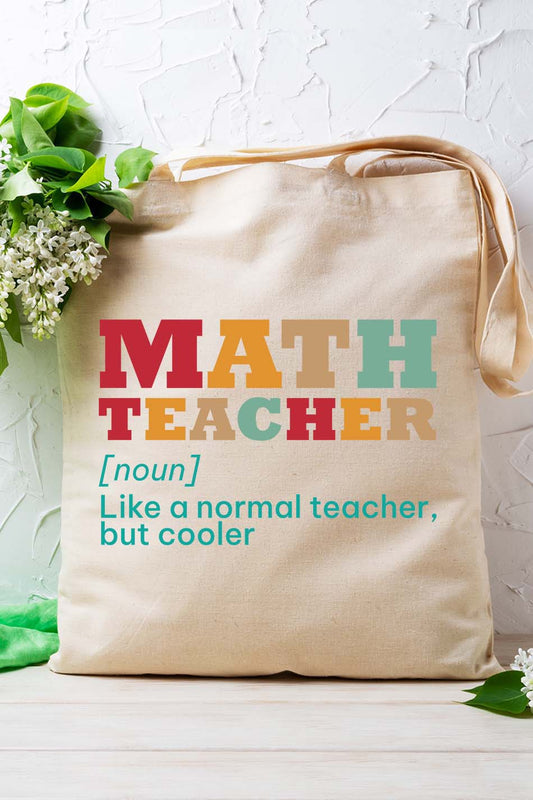 Math Teacher Tote Bag and Cooler