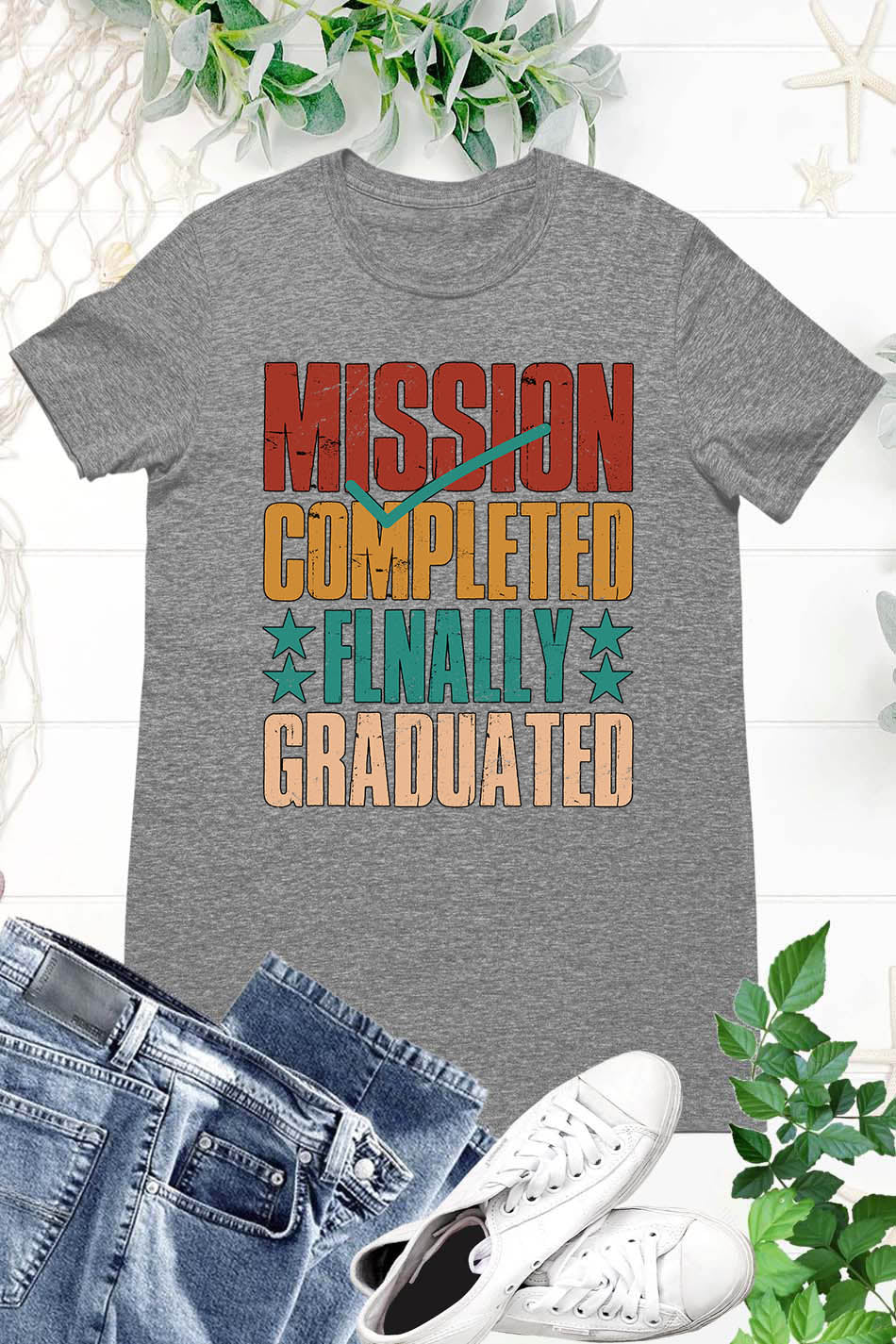 Mission Completed Finally Grad T Shirts