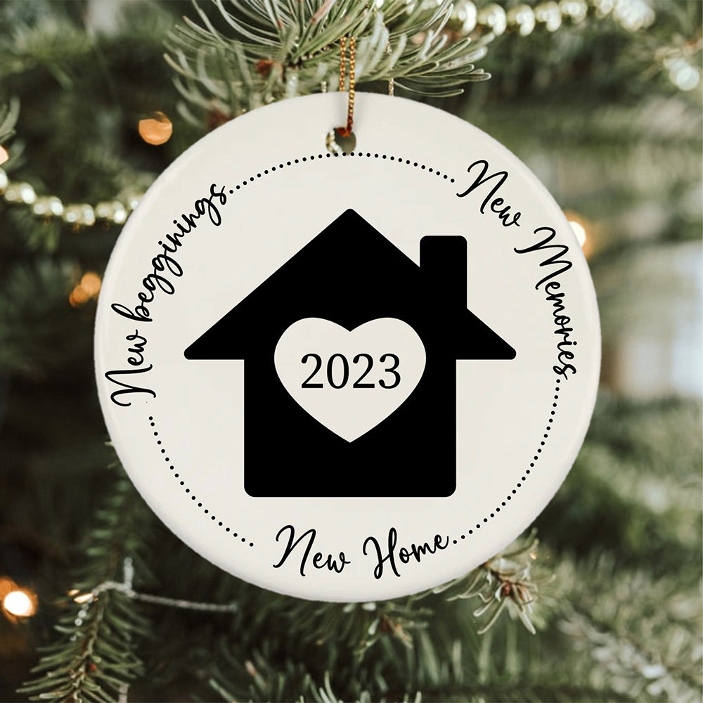 New Beginnings New Memories New Home Christmas Ornaments