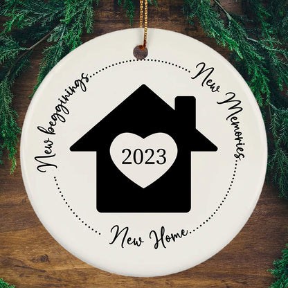 New Beginnings New Memories New Home Christmas Ornaments
