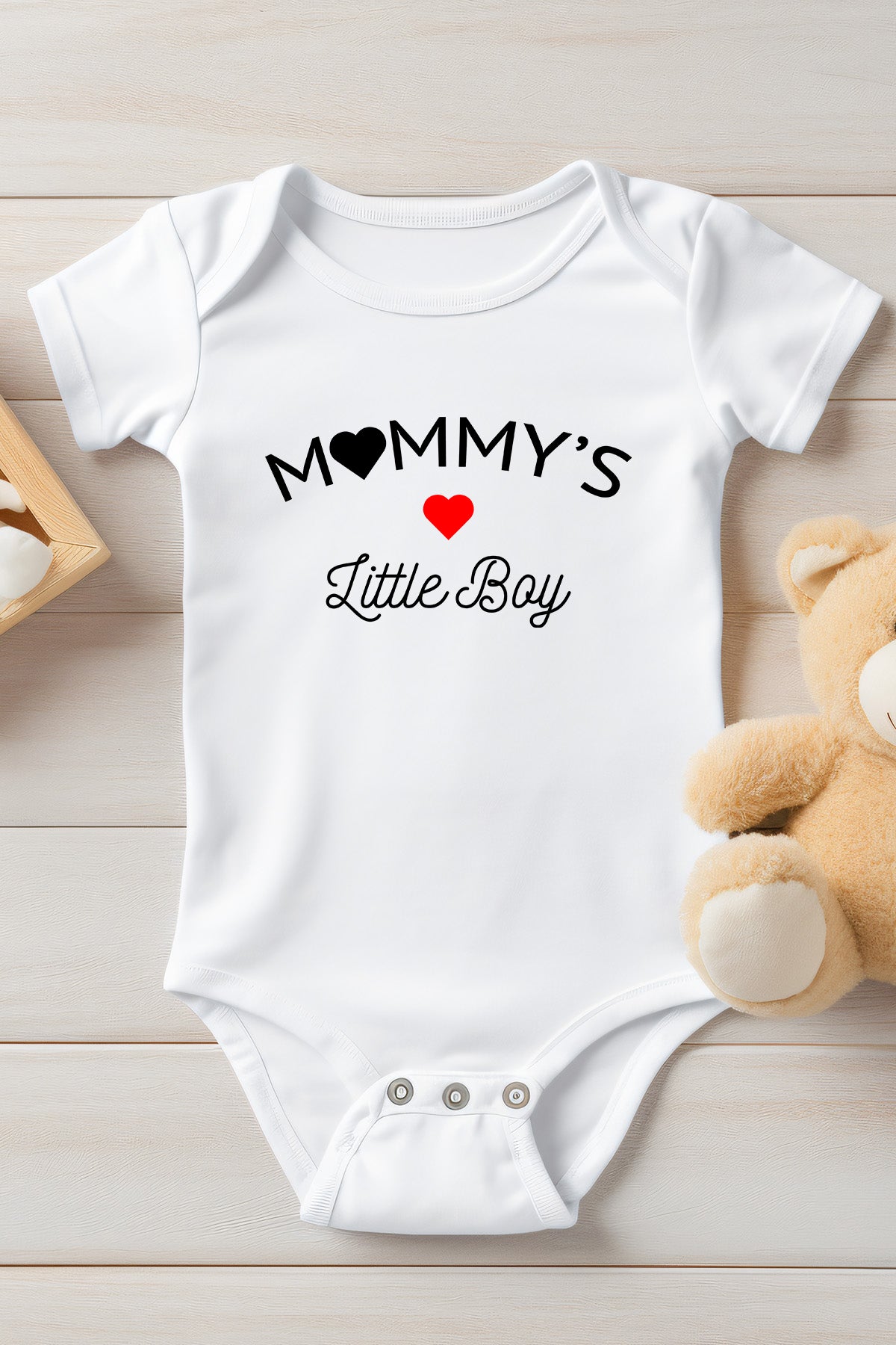 Mommy's Little Boy Baby Bodysuit