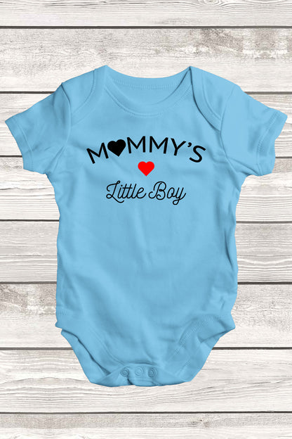 Mommy's Little Boy Baby Bodysuit
