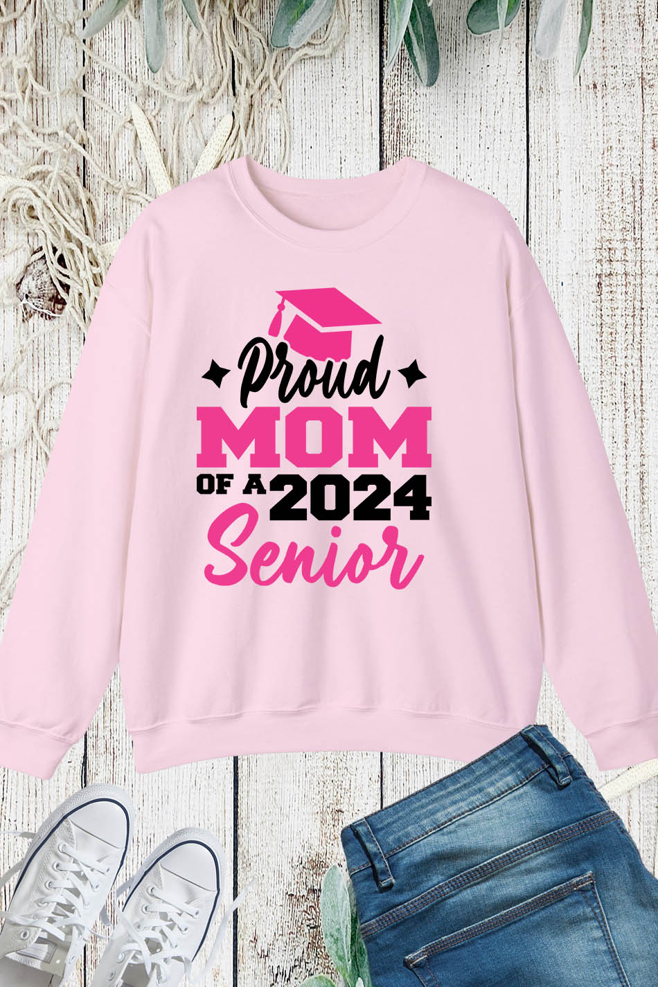 Proud Mom of 2024 Graduate Senior Grad Sweatshirts
