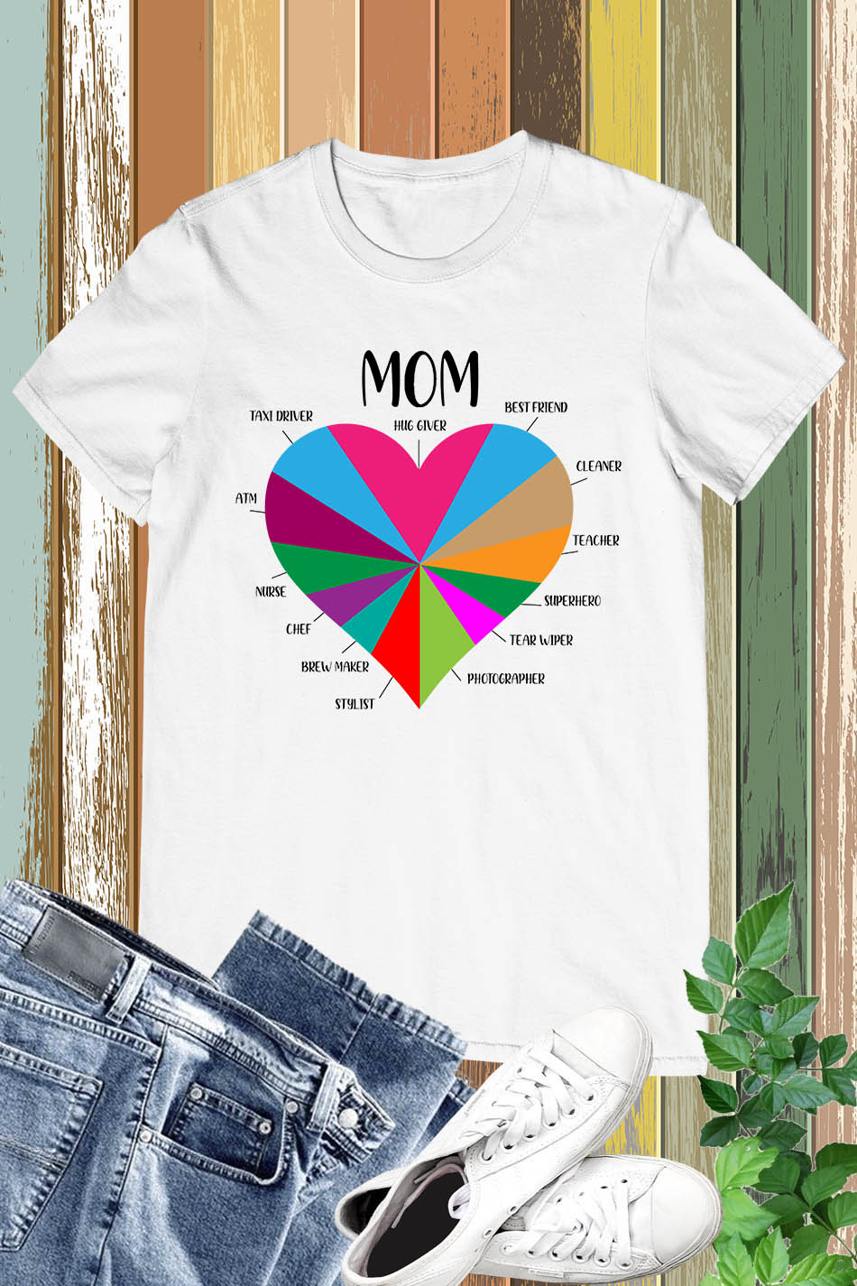 Mom Heart Life T Shirt