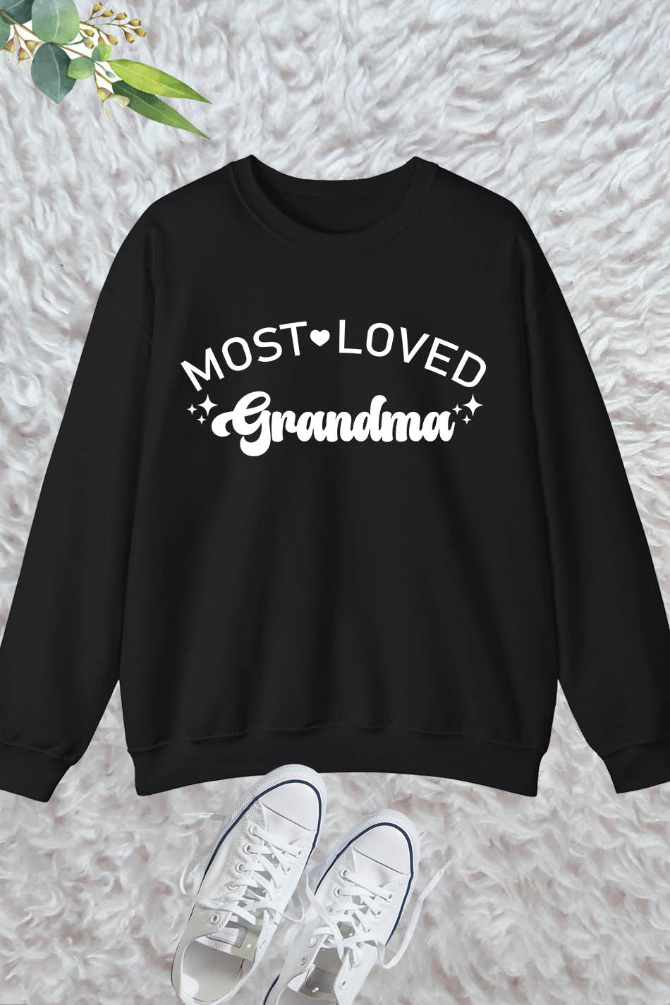 Most Loved Grandma Sweatshirt Cute Grandmother Gift