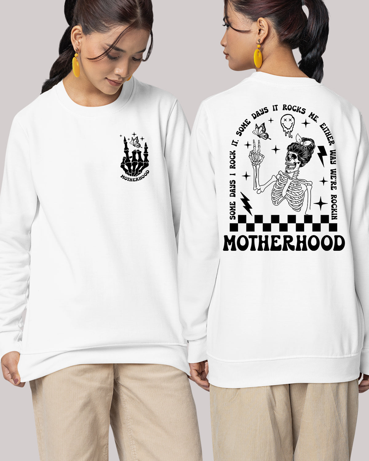 Motherhood Vintage Trendy Sweatshirts