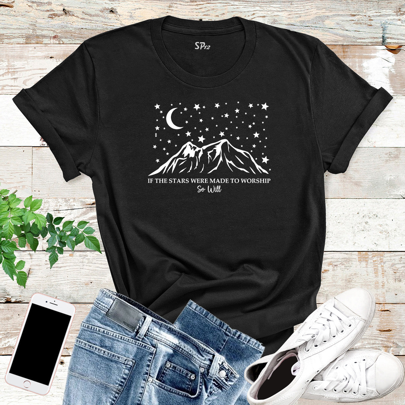If The Stars Were Made To Worship Christian Custom Bible Verse T-Shirt