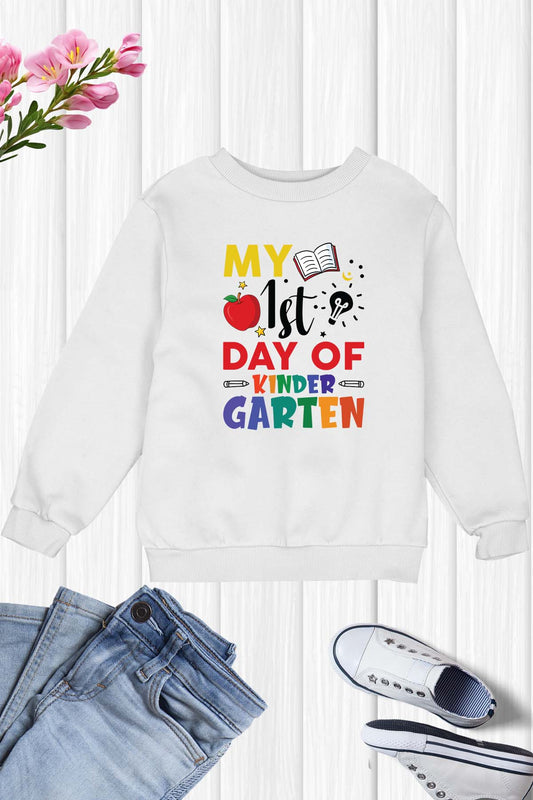 My 1st Day of Kindergarten Kids Sweatshirt