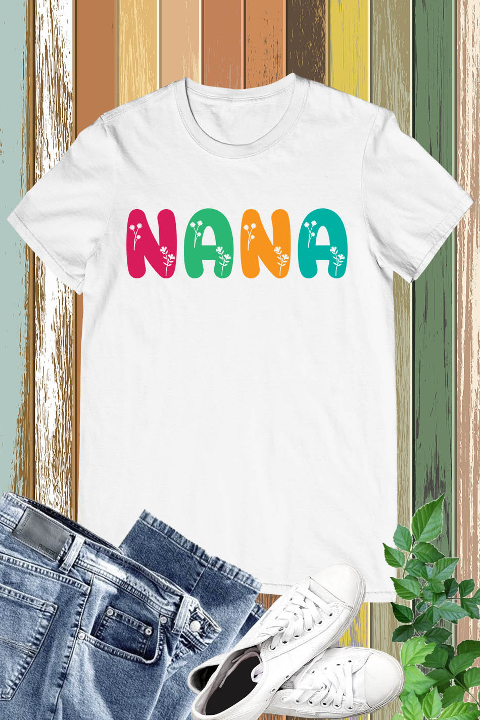 Personalized Custom Nana Floral Shirt