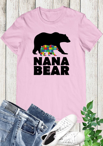 Autism Nana Bear Shirt