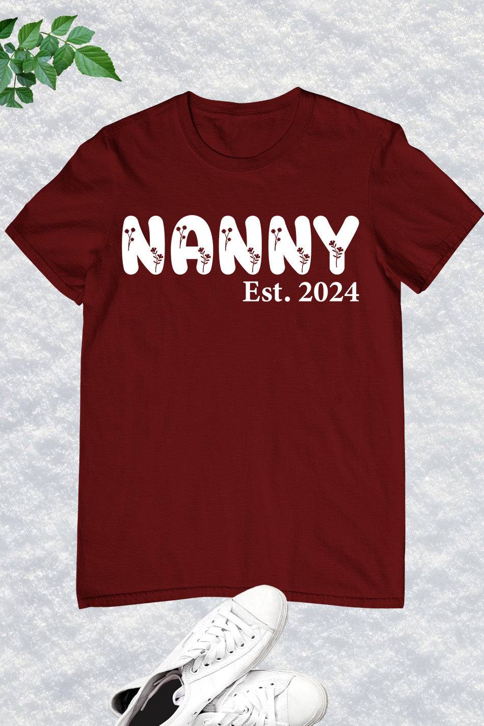 Floral Nanny Established 2024 Shirt