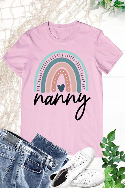 Love Rainbow Nanny T Shirt