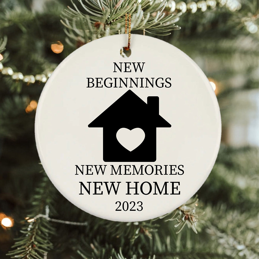 New Beginnings New Memories New Home 2023 Bible Verse Ornament