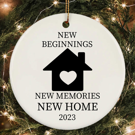 New Beginnings New Memories New Home 2023 Bible Verse Ornament