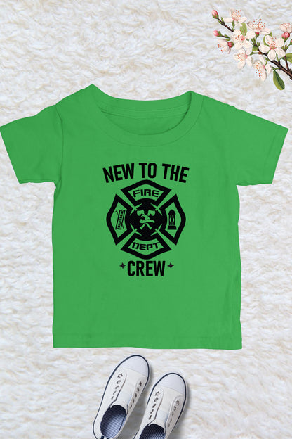 New to The Crew Firefighter Kids T Shirt