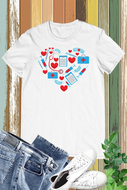 Nurse Love Nursing Student RN Life Thank You Gifts Women T-Shirt 