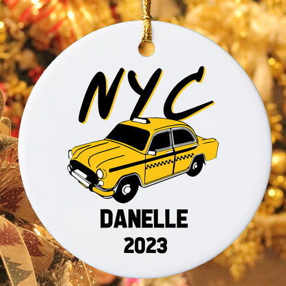 NYC Car Danelle 2023 Christmas Religious Bible Verse Faith Ornament