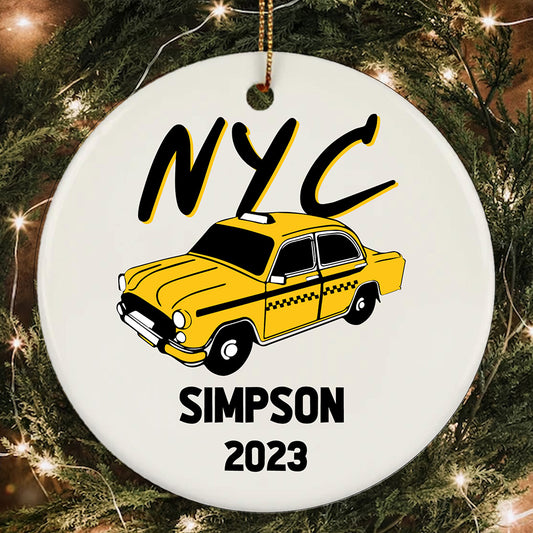 NYC Car Danelle 2023 Christmas Religious Bible Verse Faith Ornament