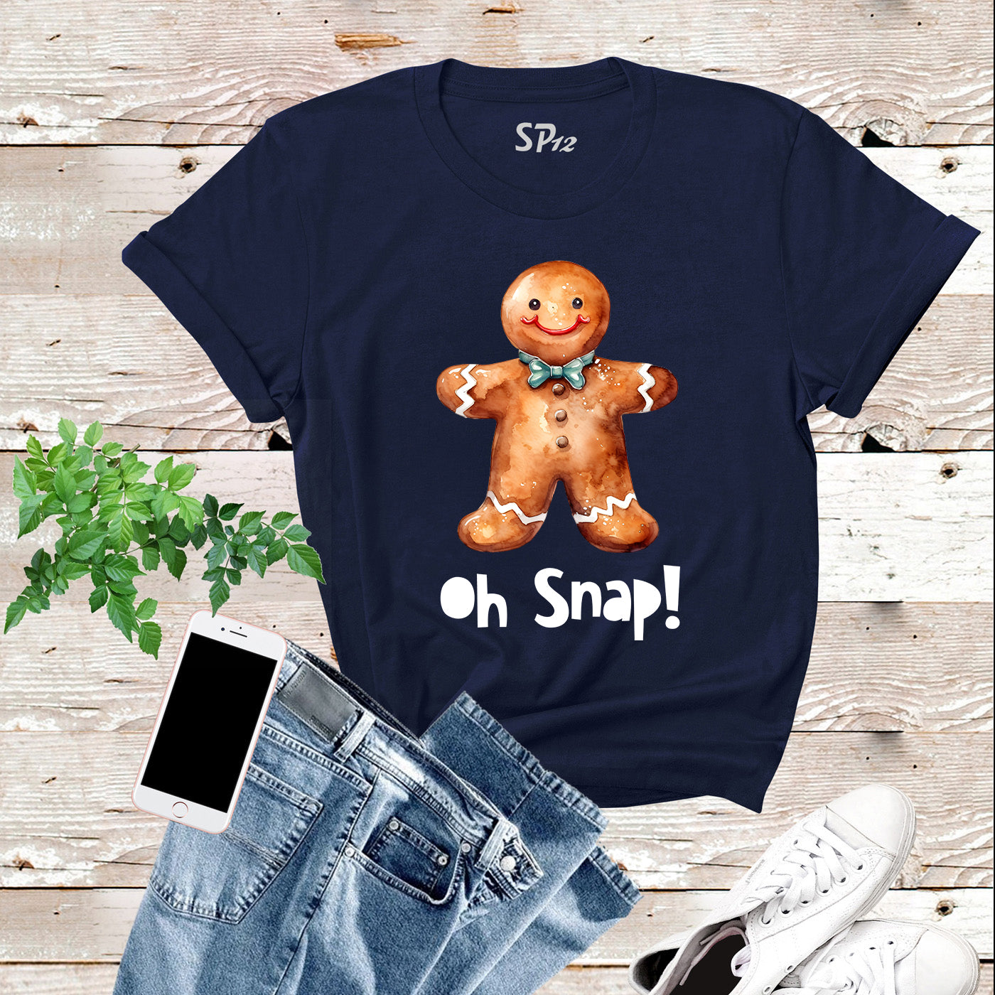 Oh Snap Gingerbread T Shirt