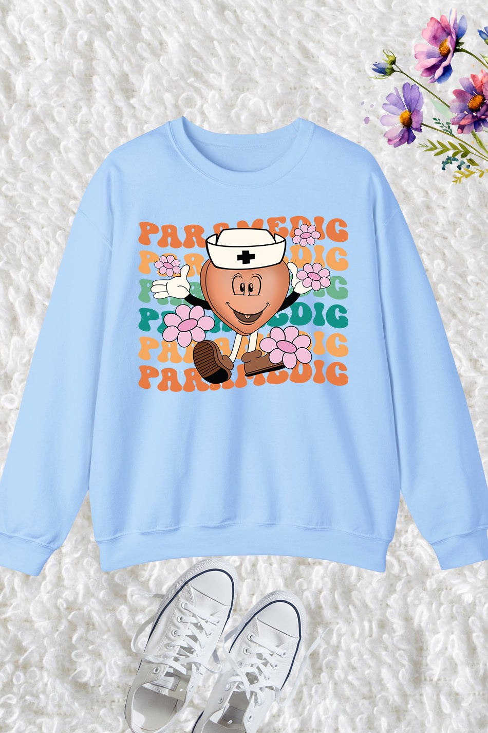 Paramedic Trendy Groovy Sweatshirt