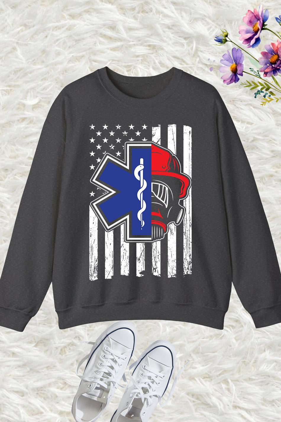 Paramedics American Flag Sweatshirt