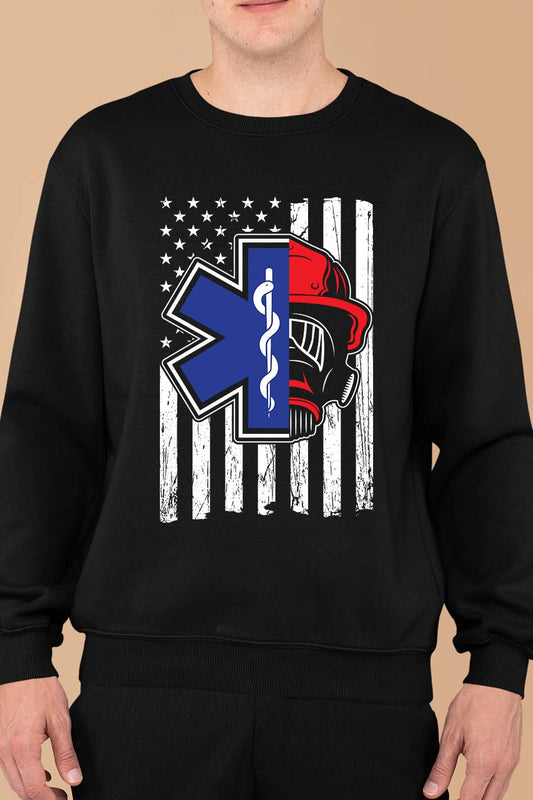Paramedics American Flag Sweatshirt