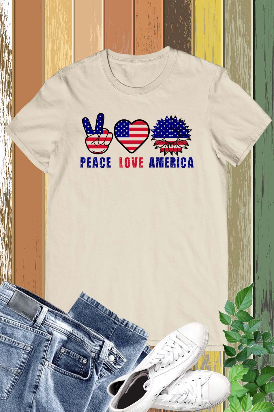 Peace Love America Shirt