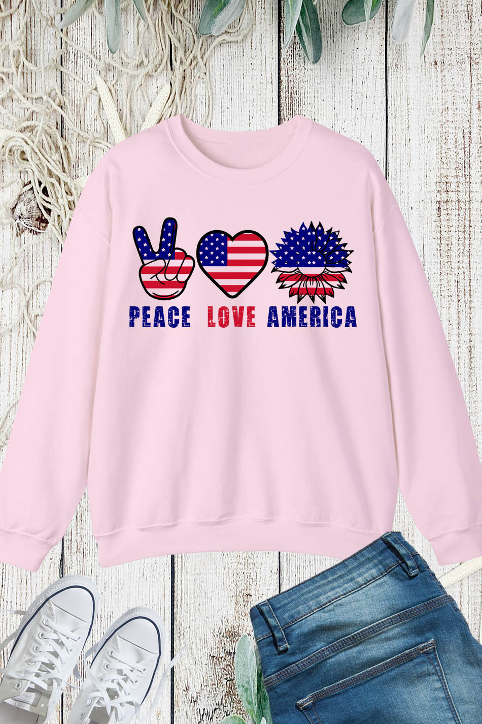 Peace Love America Sweatshirt