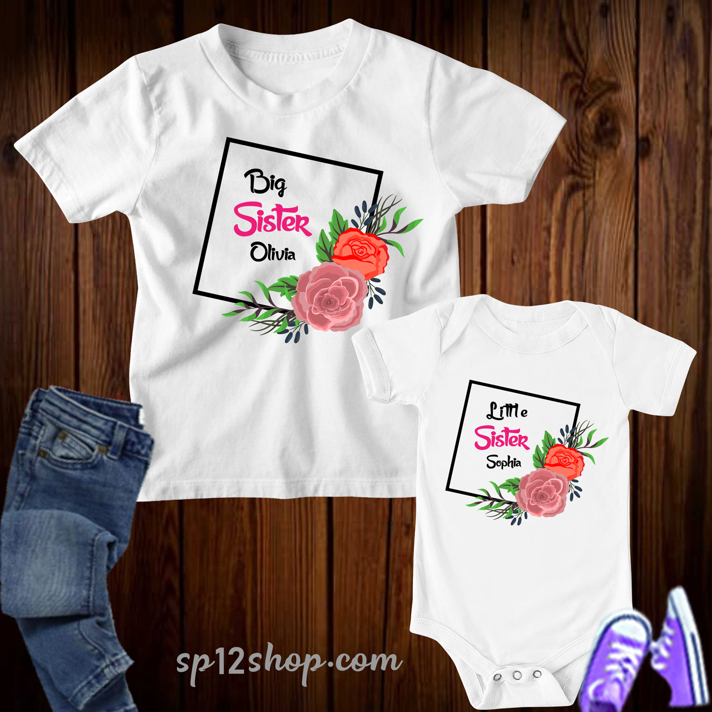 Personalized Big Sister Little Sister Outfits