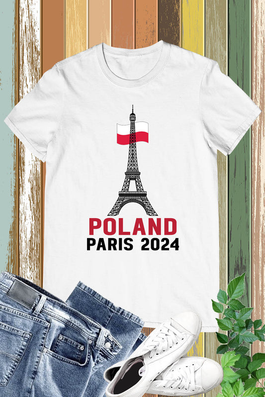 Poland Olympics Supporter Paris 2024 T Shirt