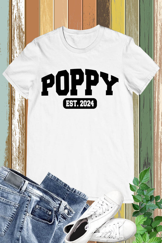 Grandpa Est. 2024 Custom Grandad Shirt