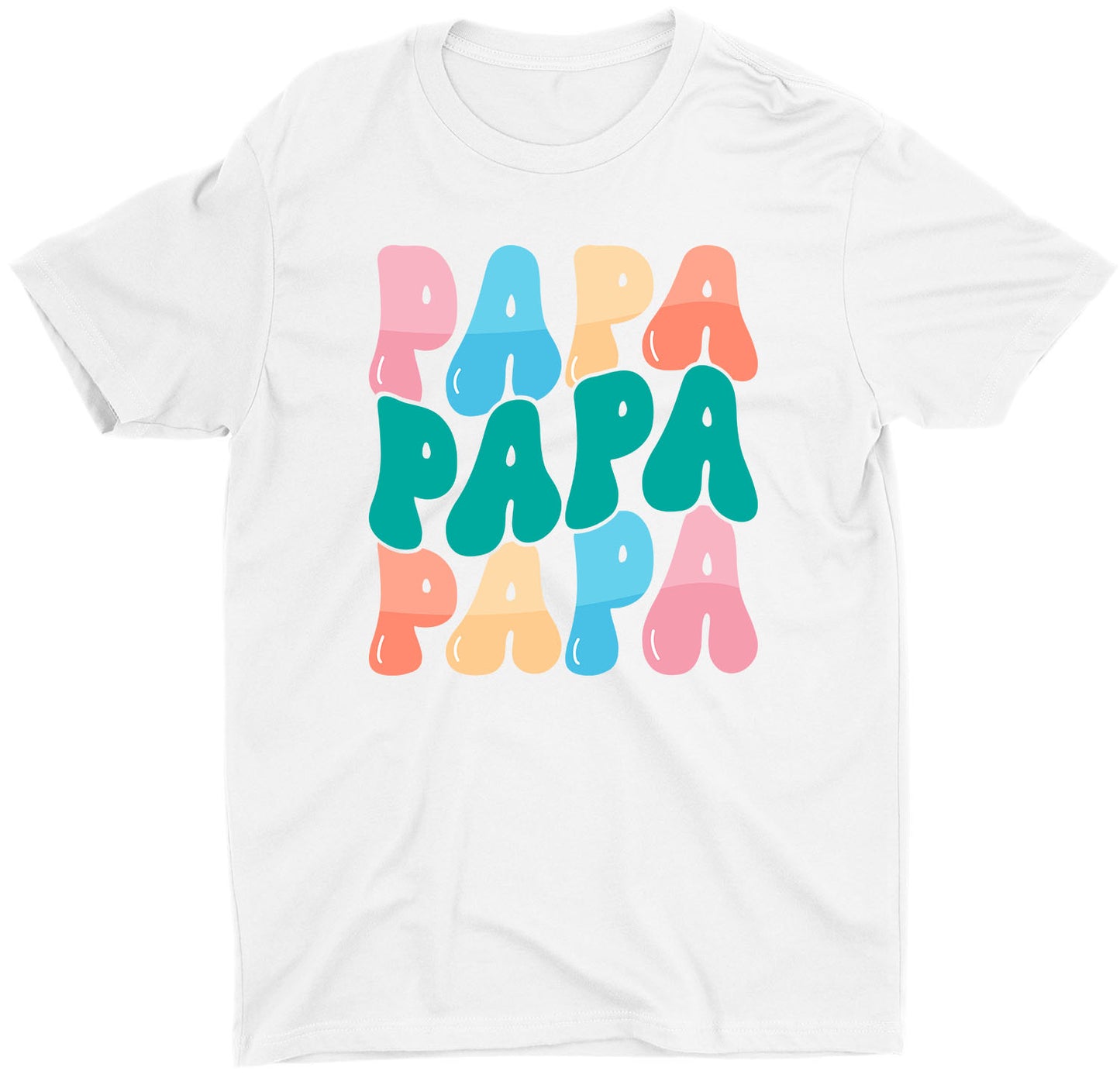 Best Dad Ever Papa Custom Short Sleeve Fathers Day T-Shirts Gifts