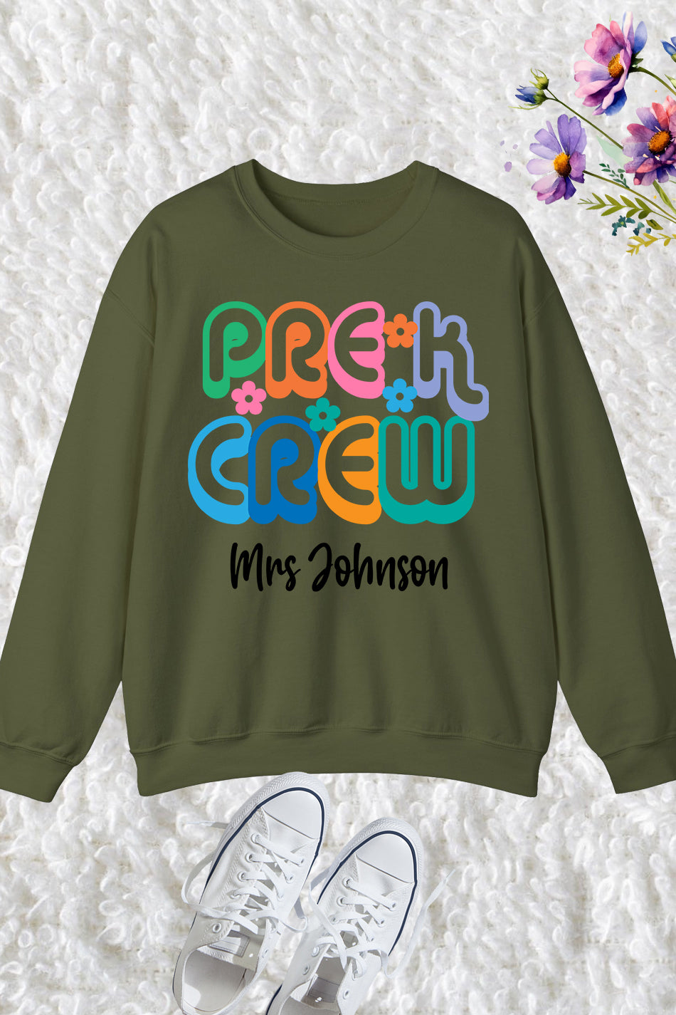 Personalized Pre-K Crew Sweatshirt