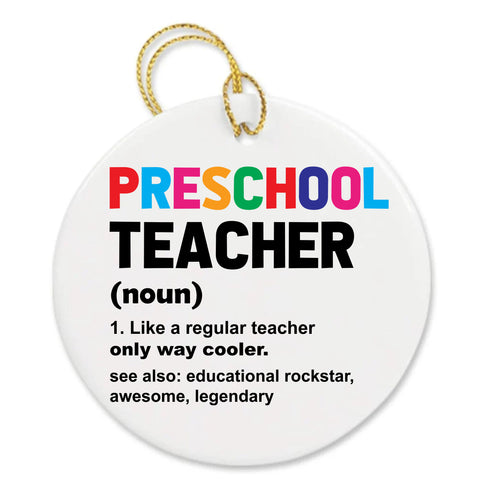 Personalized Teacher Appreciation Canvas Custom Thank You Gift Shopping Ornament